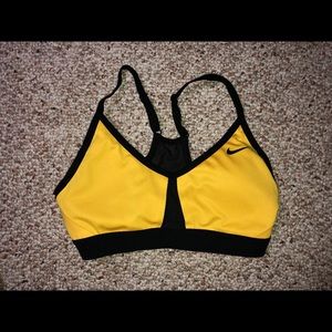 Bright Yellow Nike Sports Bra